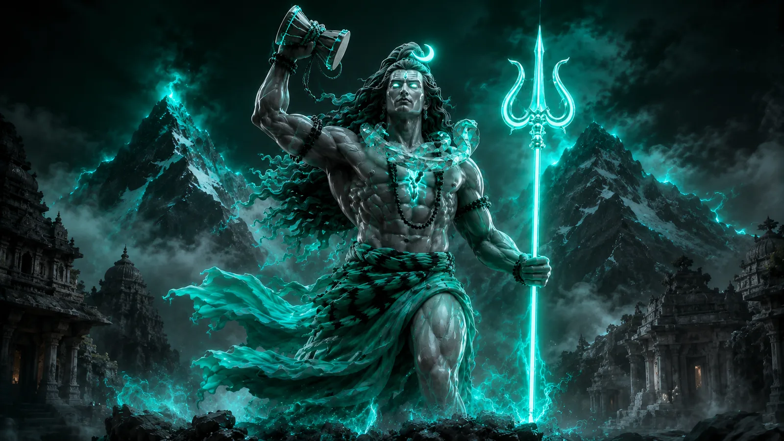 3D Marble Lord Shiva