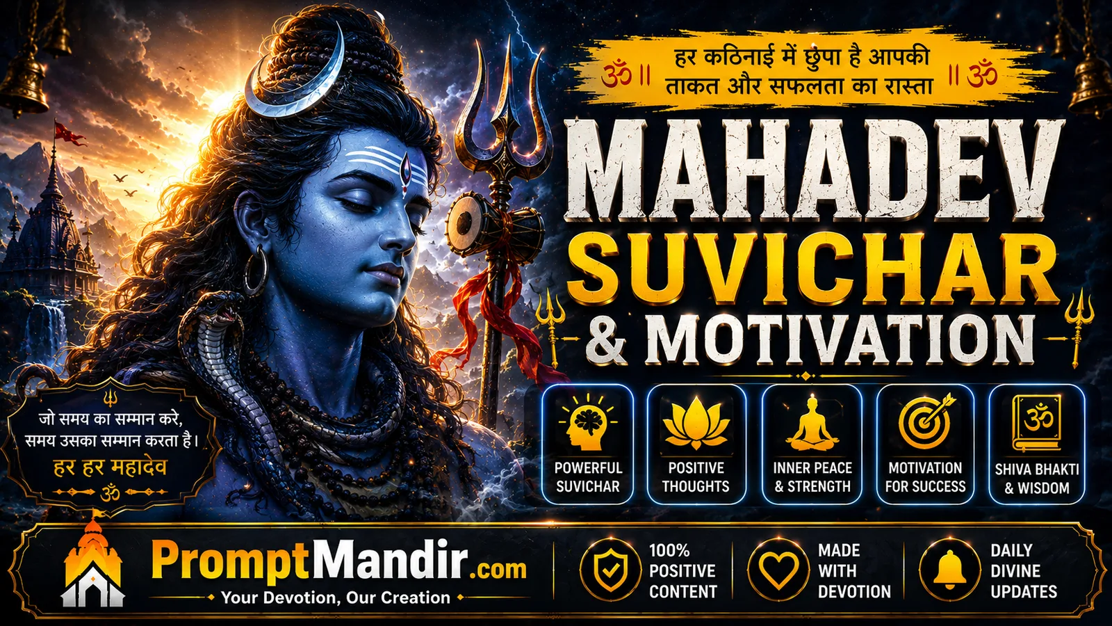 Mahadev Suvichar And Motivation