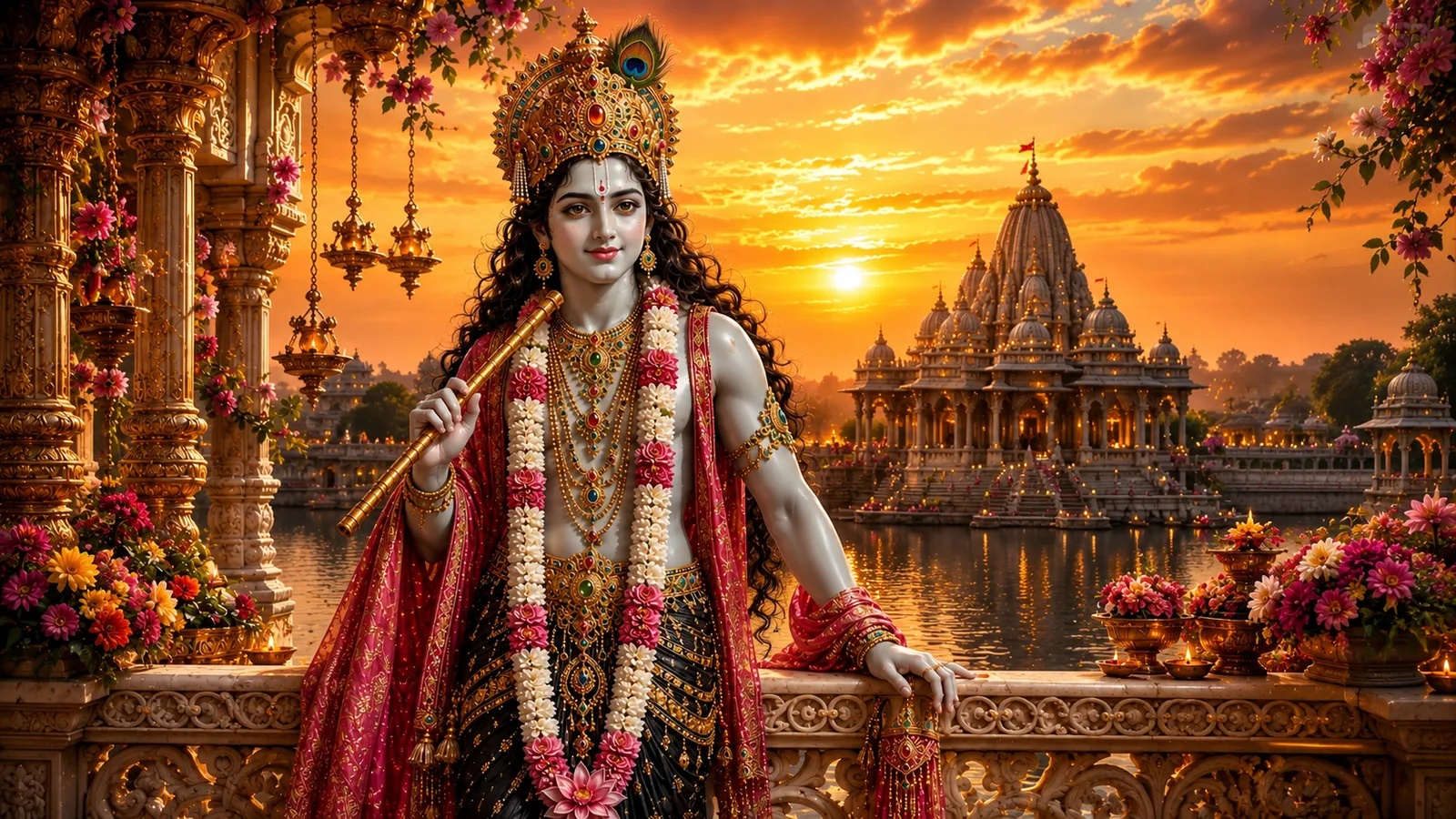 Krishna Portrait Divine Krishna