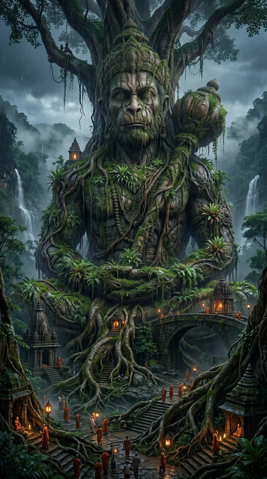 Cinematic Hanuman AI Art Prompt