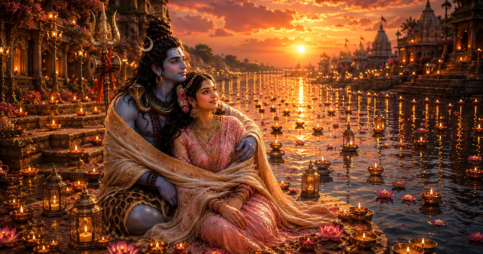 Shiva Parvati Romantic Moments