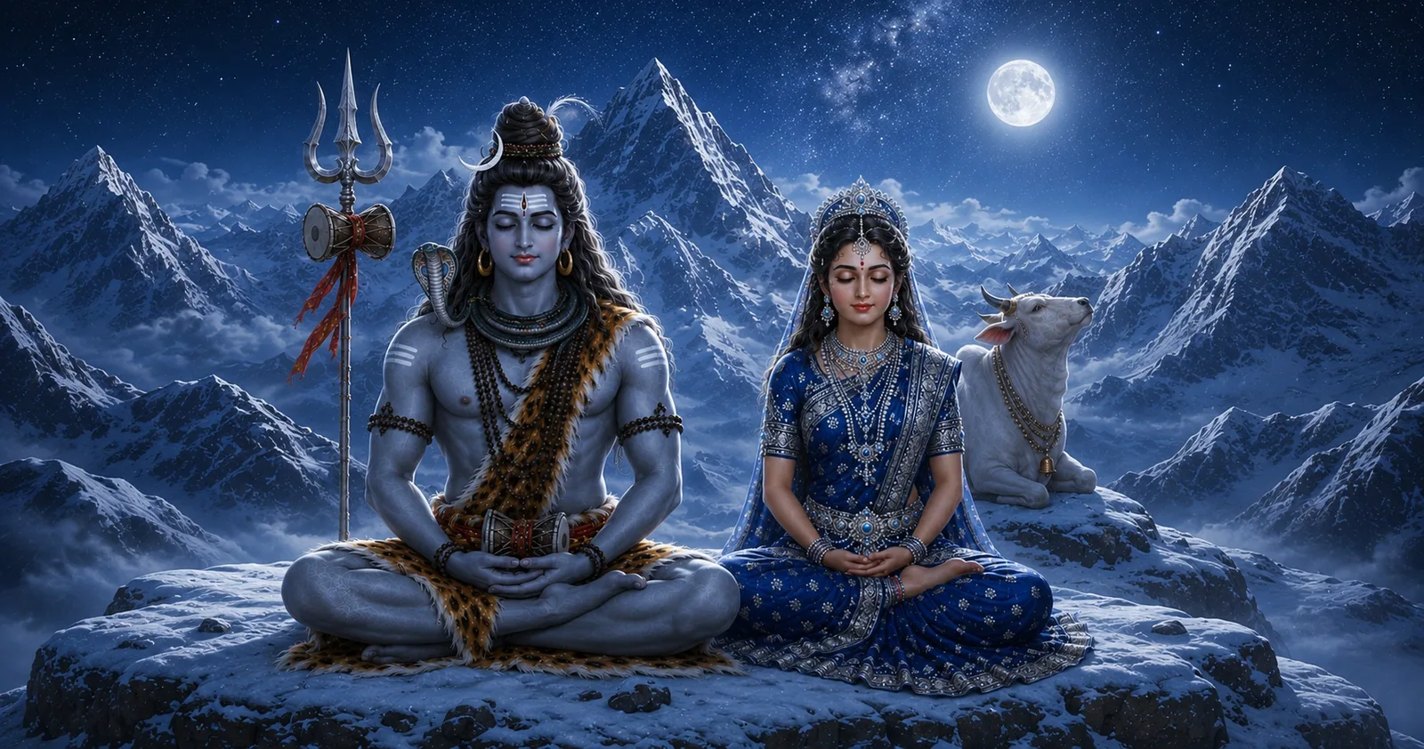 Shiva Parvati Divine Devotion