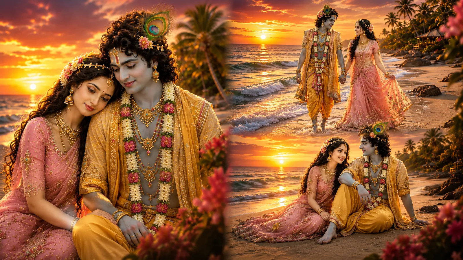Radha Krishna Three Divine Moments