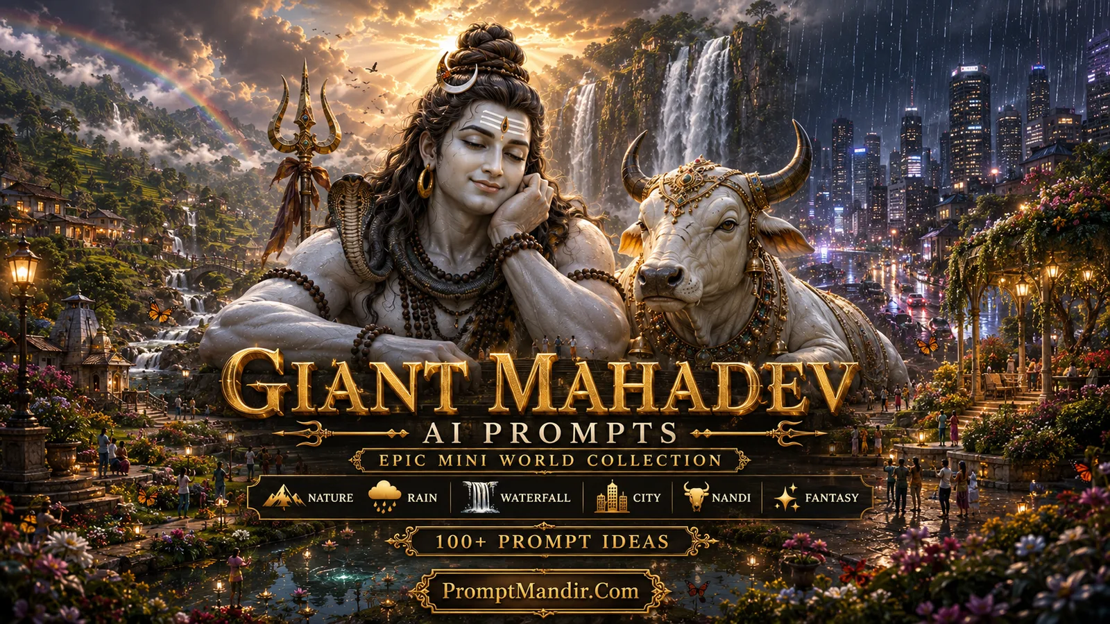 Giant Mahadev aur Nandi