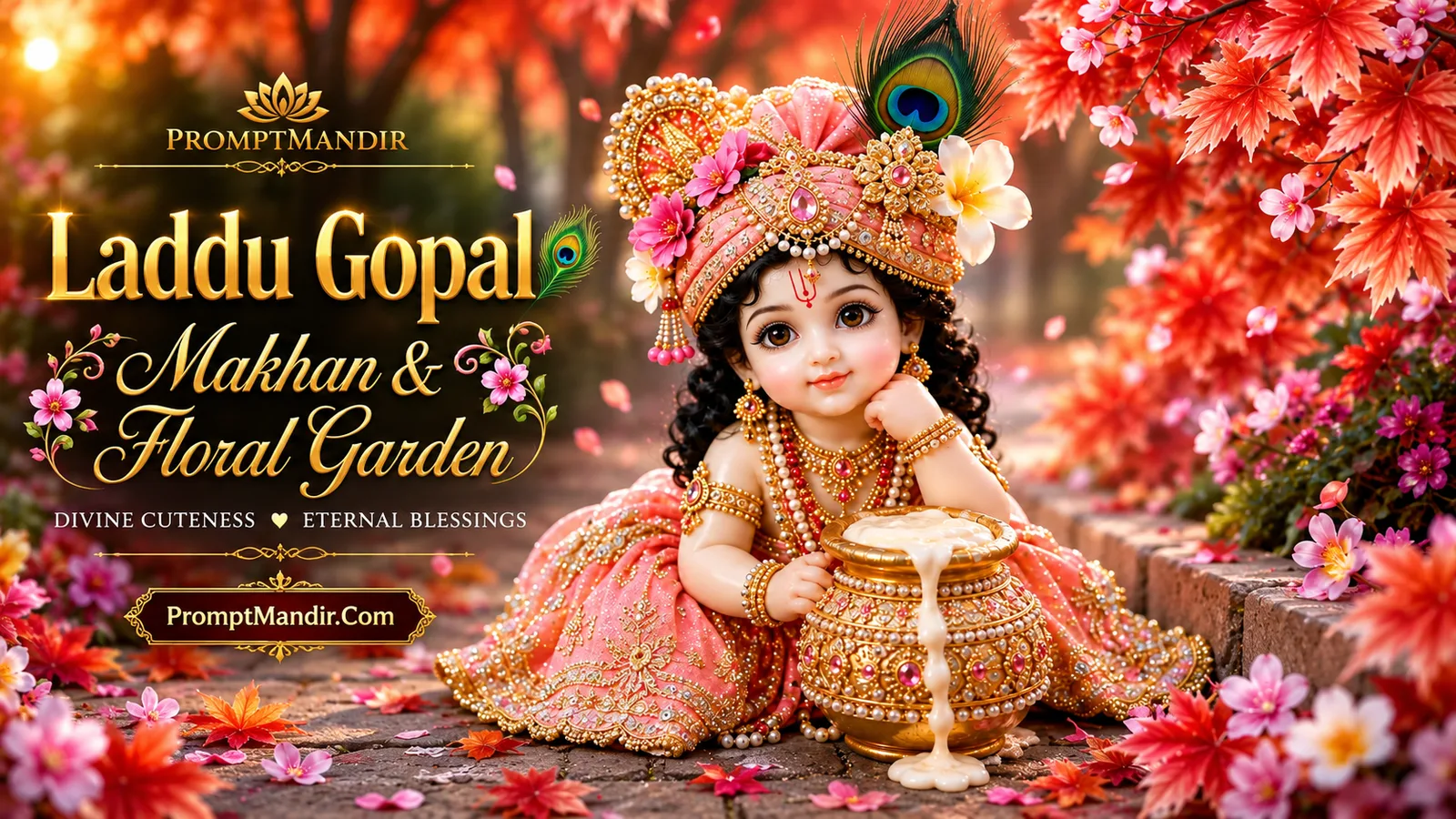 Laddu Gopal Makhan & Floral Garden