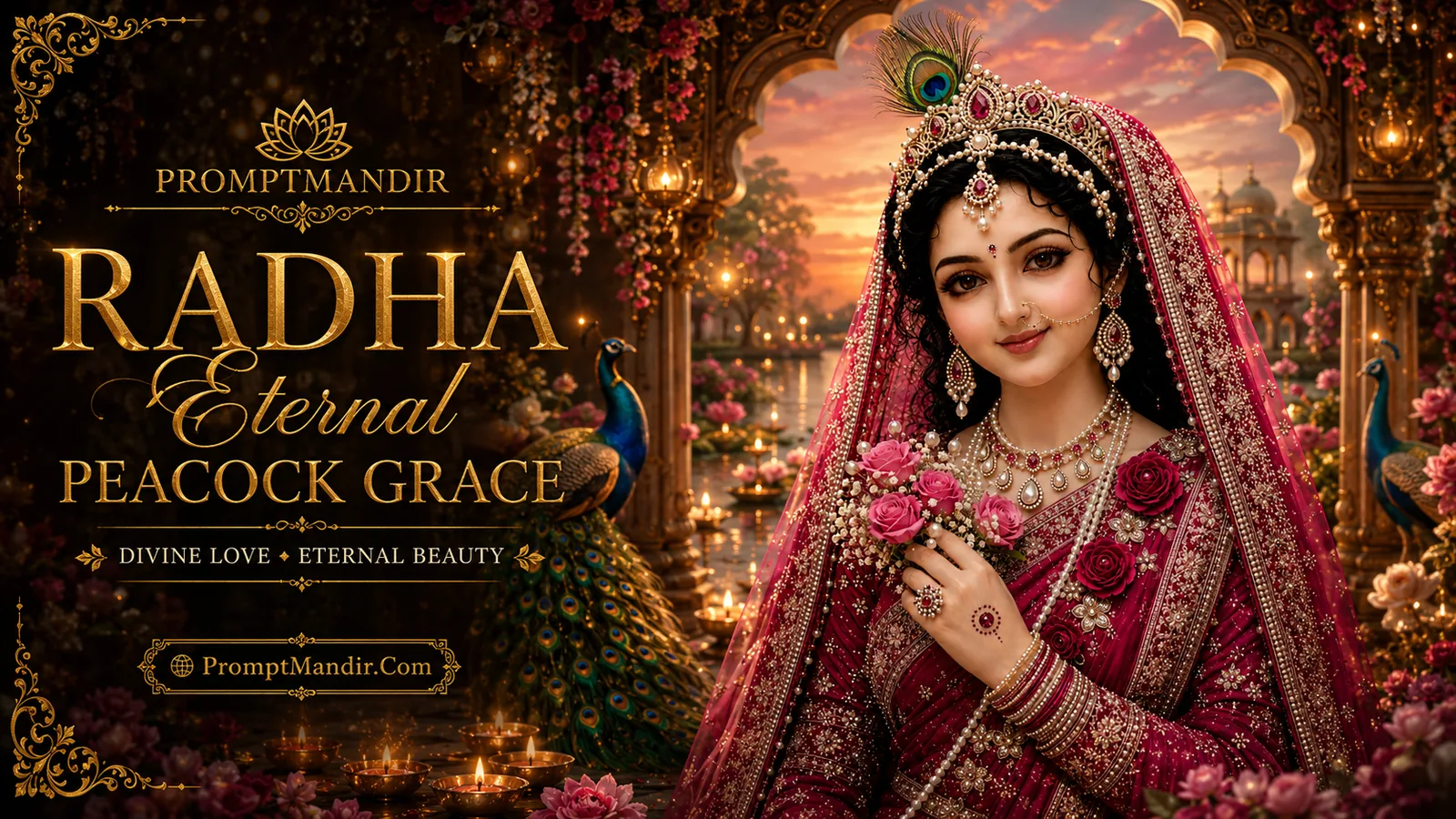 Radha Eternal Peacock Grace