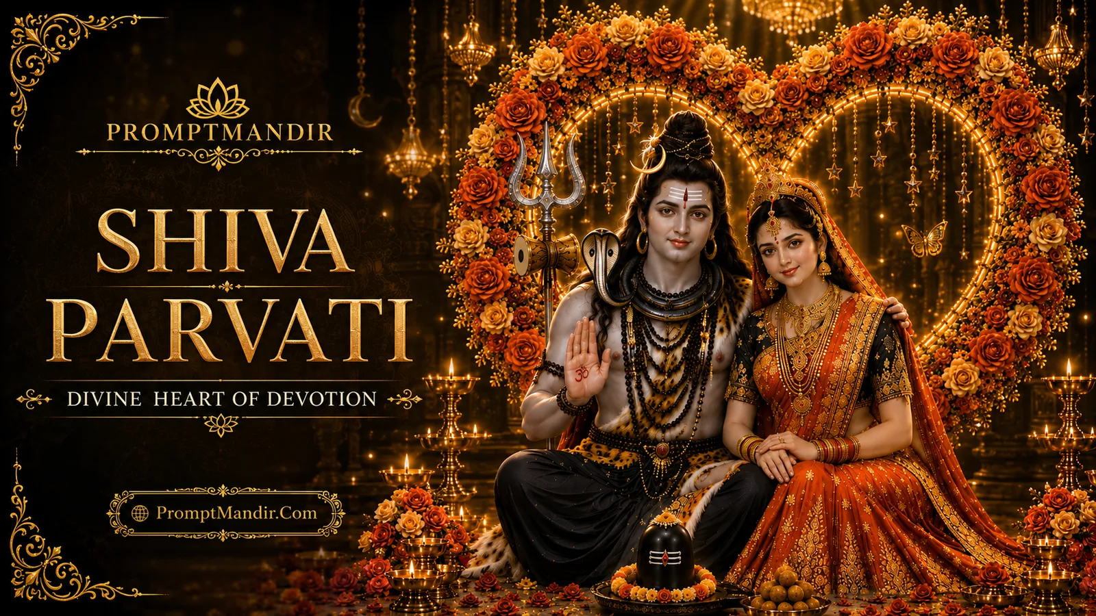 Shiva Parvati Divine Heart of Devotion