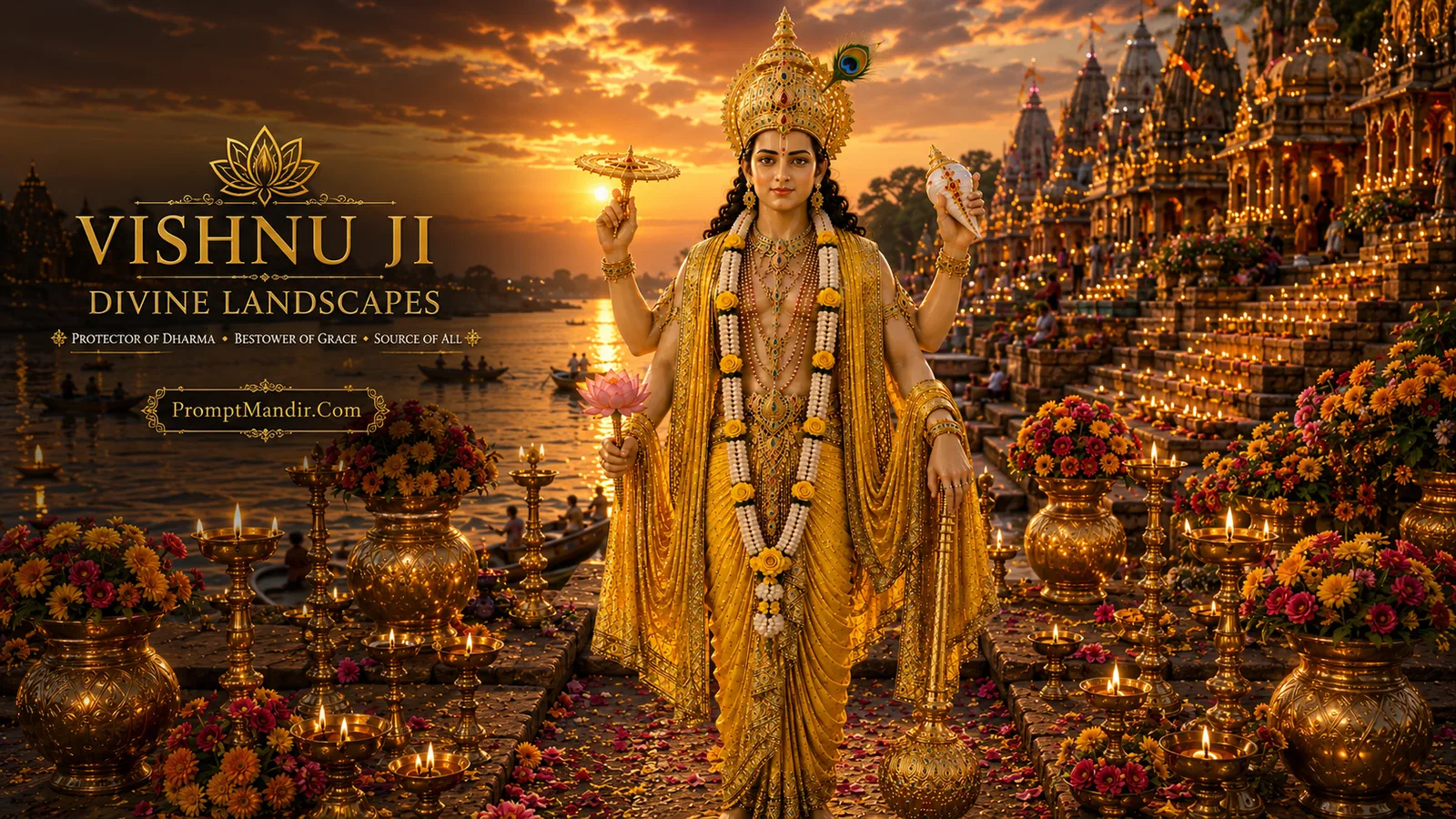 Vishnu Ji Divine Landscapes
